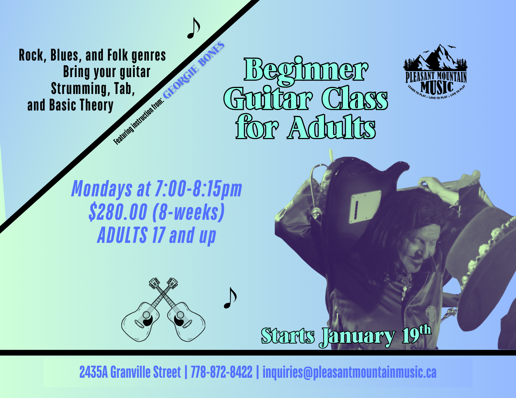 Adult Beginner Guitar Class