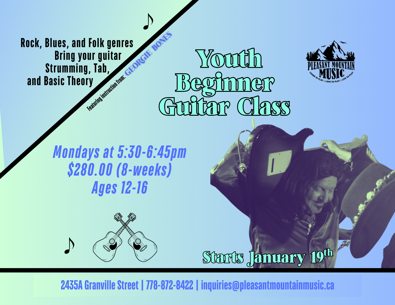 Youth Beginner Guitar Class